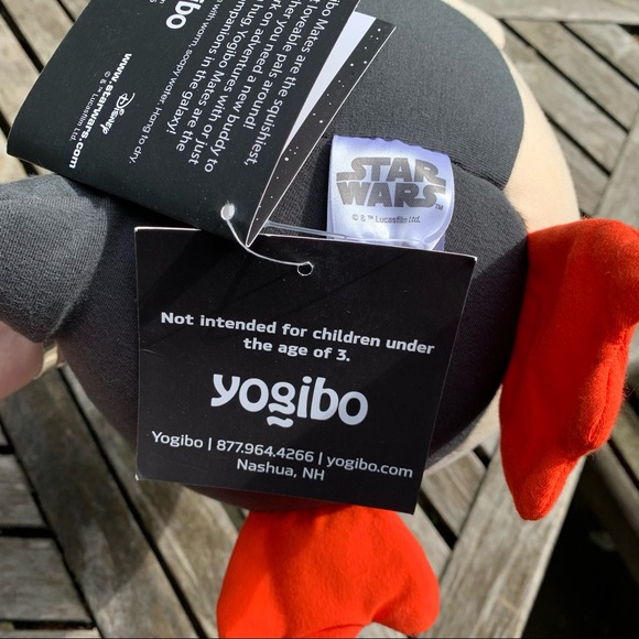 Disney Star Wars Yogibo Porg Squish Stuffed Animal - Picture 7 of 9